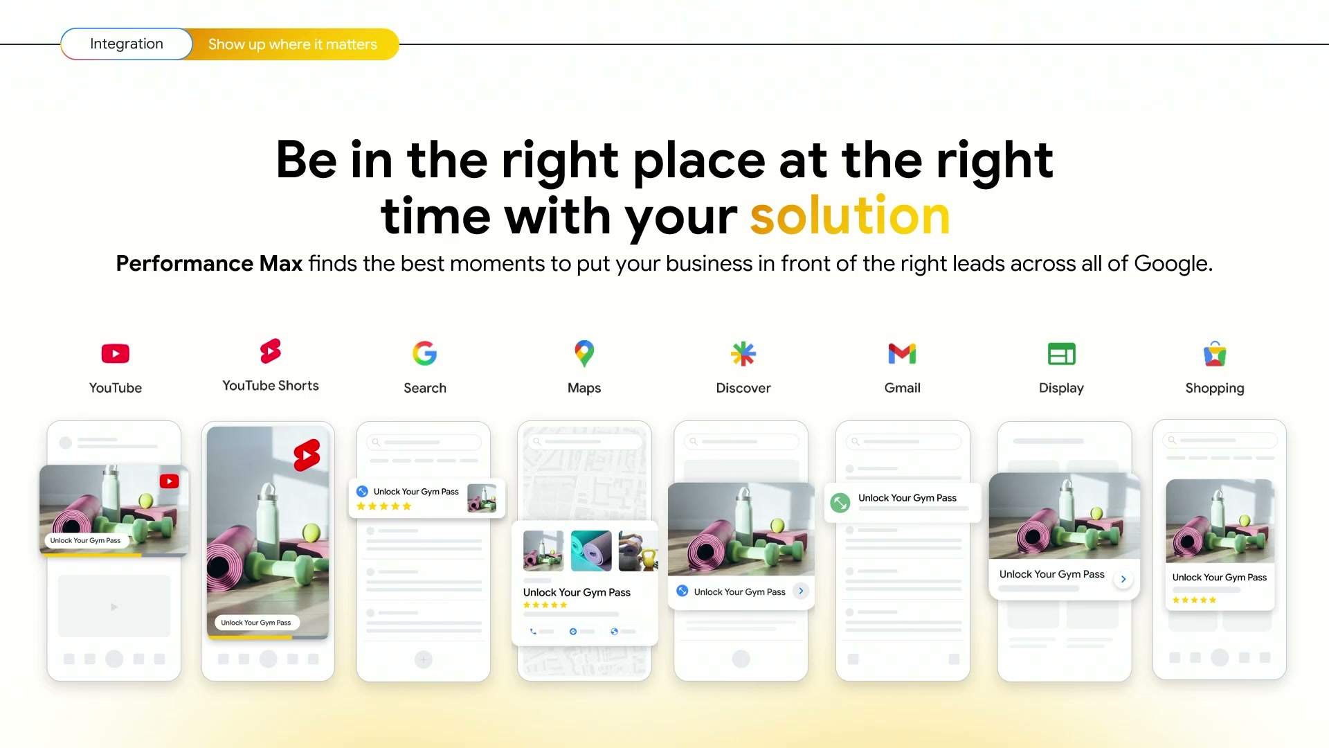 Marketing graphic introducing Google’s Performance Max advertising solution
